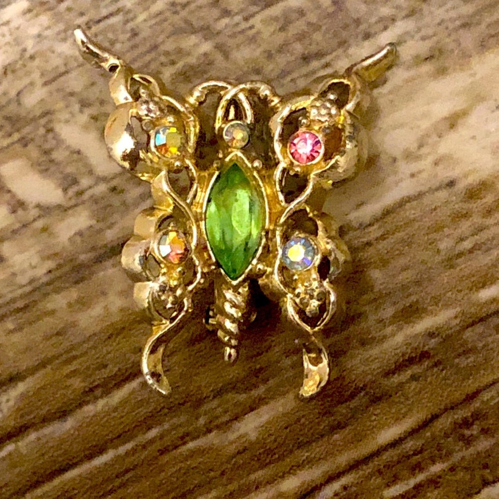 Vintage butterfly brooch